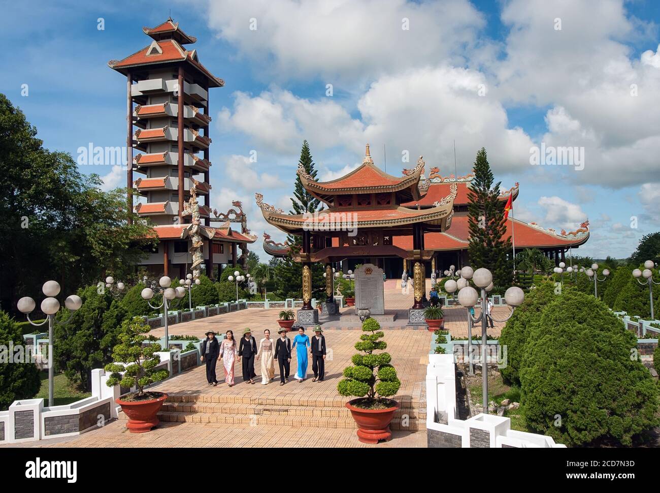 the historic district revolutionary, Cu Chi tunnel. Ben Duoc Temple