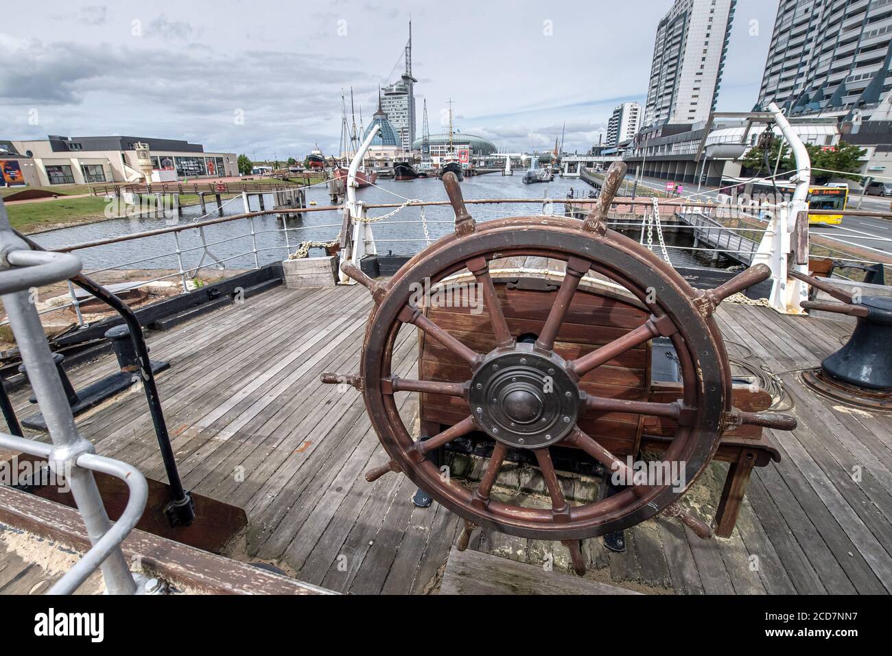 Bremerhaven, Germany. 27th Aug, 2020. The "Seute Deern" lies in the