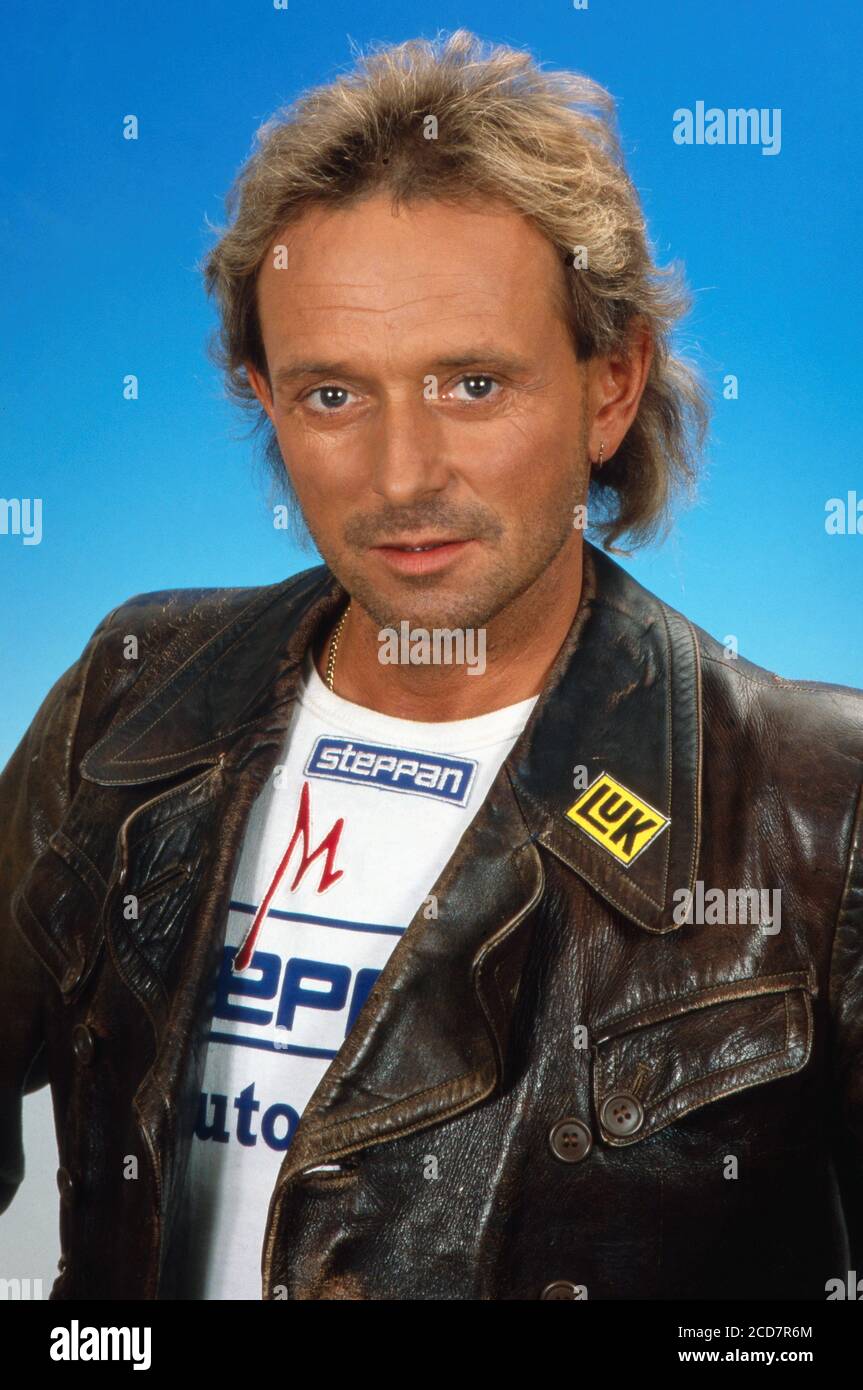 NDR Talkshow, 10. Jubiläum der Talkshow aus Hamburg, Sendung vom 27. Juni 1989, Talkgast: Motorsportler und Speedway-Fahrer Egon Müller Stock Photo