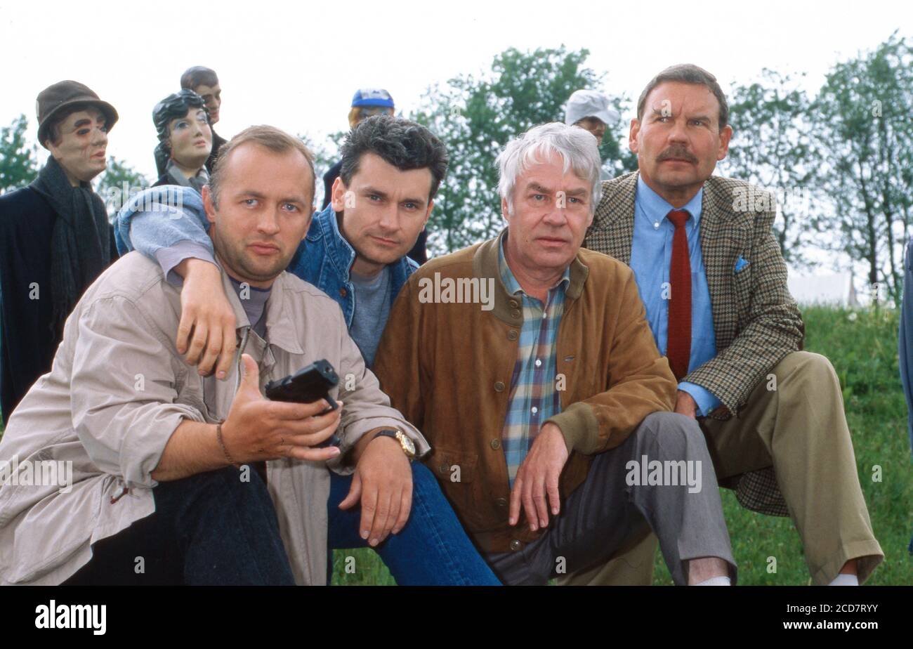 Die Männer vom K3, Fernsehserie, Deutschland 1988 - 2003, Darsteller: Hans Georg Panczak, Alexander Pelz, Hartmut Reck, Harald Dietl Stock Photo
