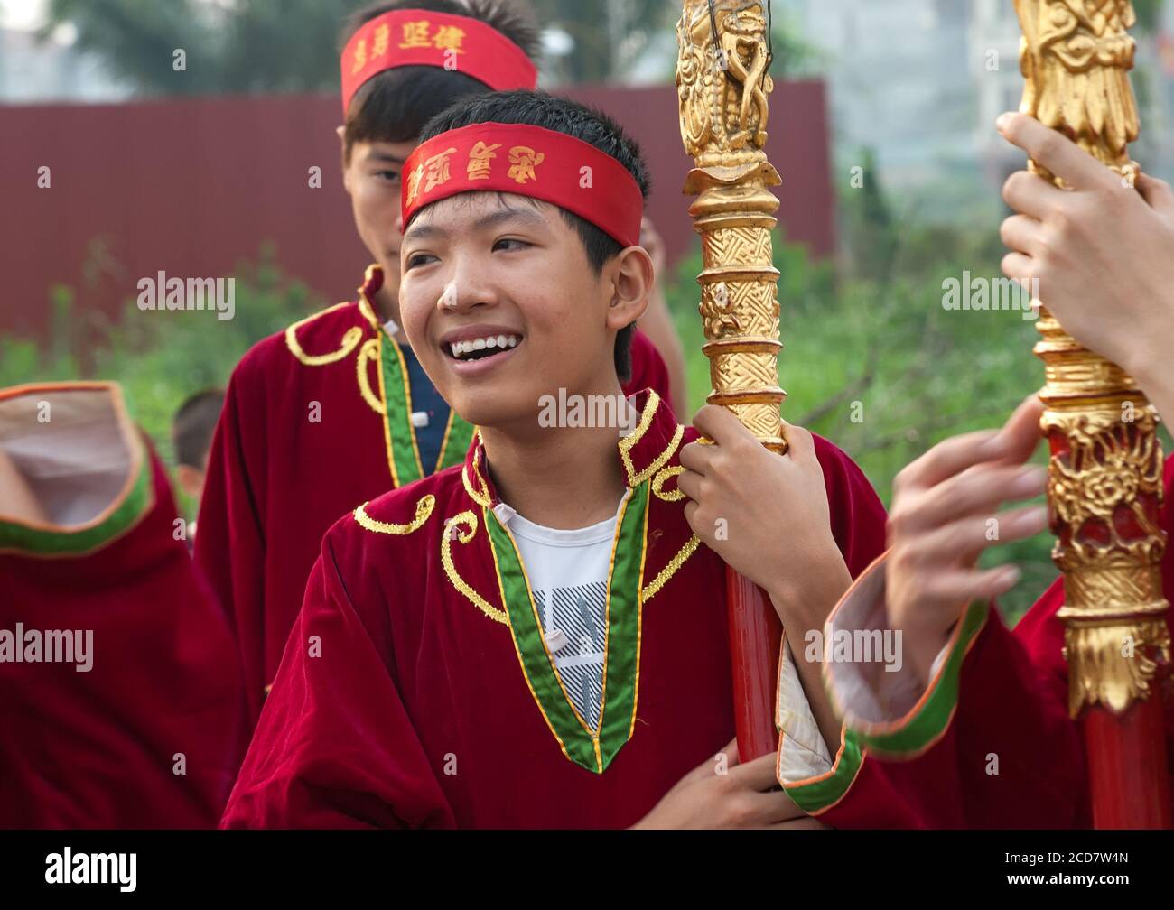 The festival, Temple of Do, Bac Ninh, worship King Ly Vietnam Stock Photo