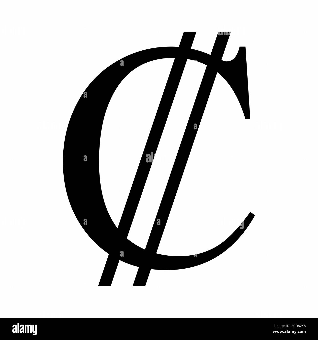 Colon currency symbol Stock Vector