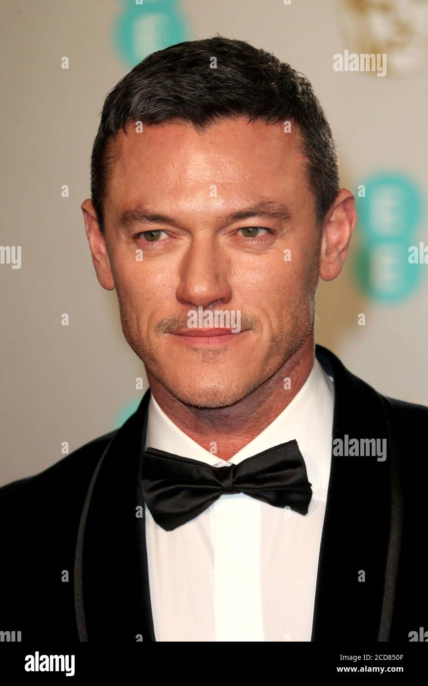 Luke Evans attends the EE British Academy Film Awards at Royal Albert Hall on February 10, 2019 in London, England. Stock Photo