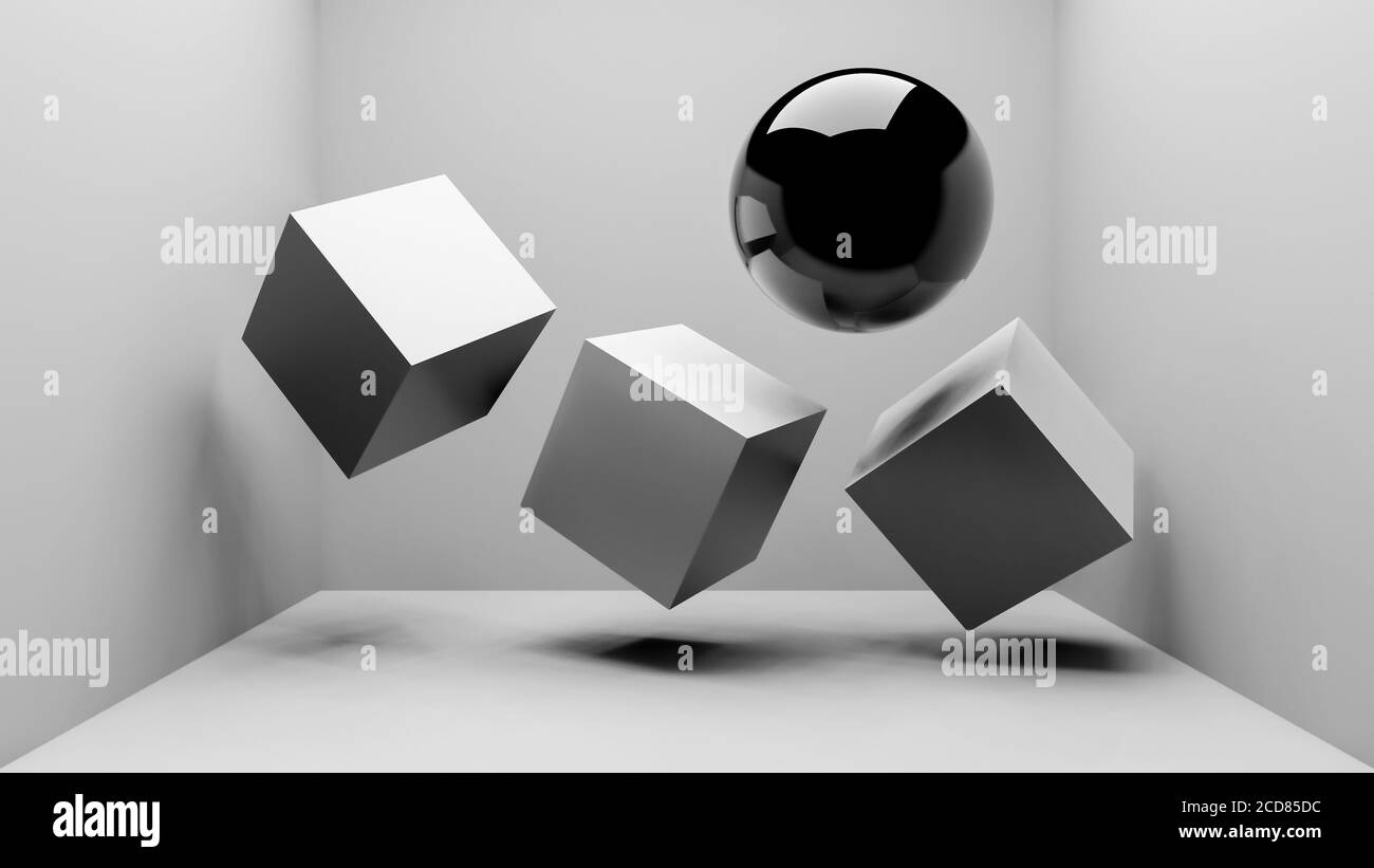 Floating boxes hi-res stock photography and images - Alamy