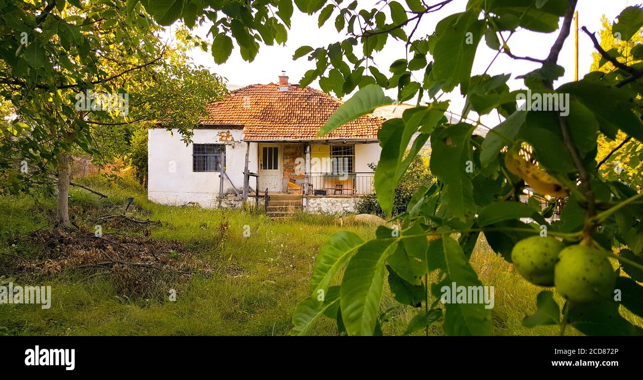 old abandoned village house in macedonia image Stock Photo Alamy