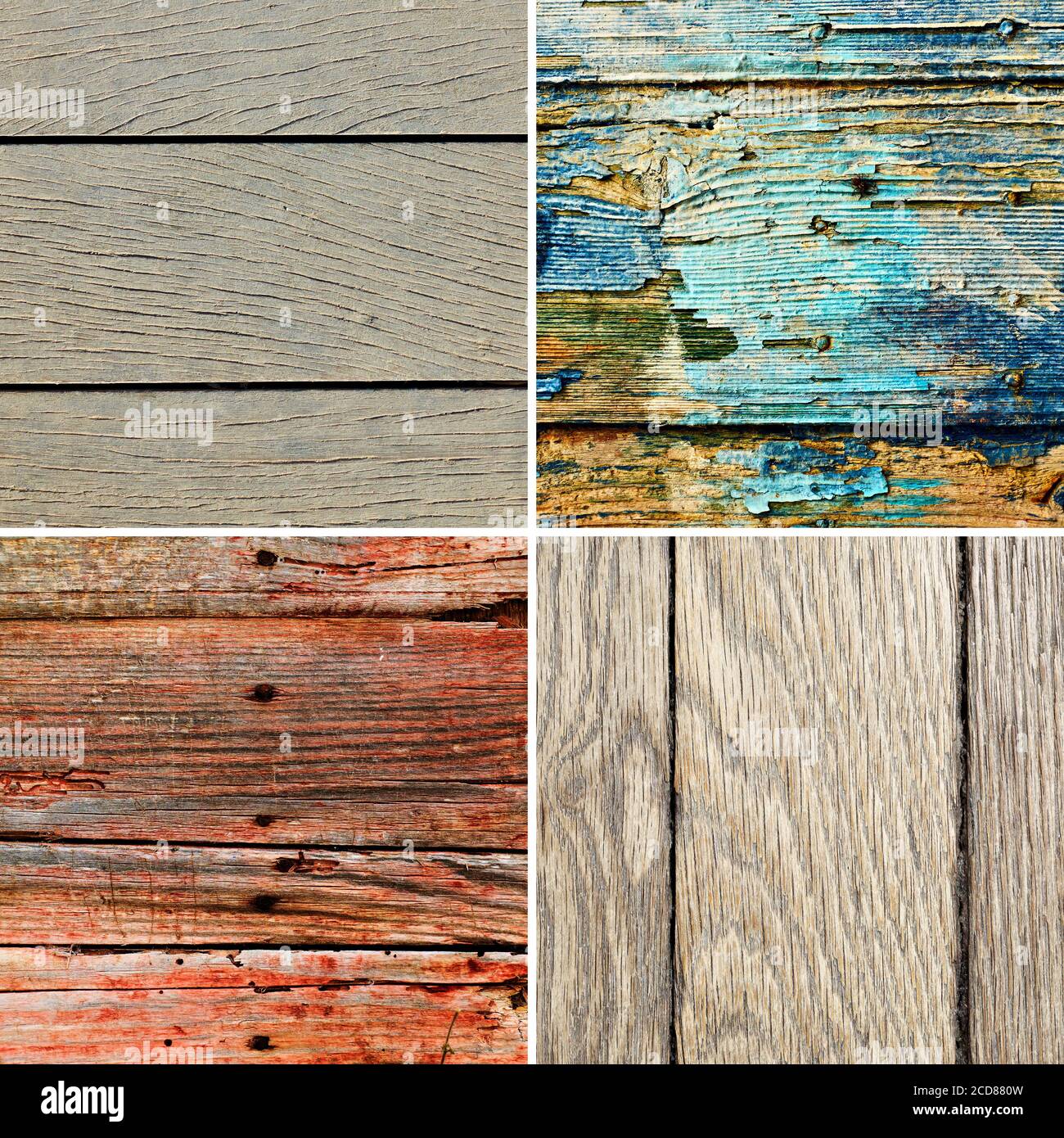 Set of old wooden textures. Wood backgrounds Stock Photo