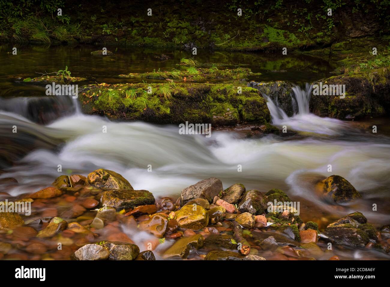 The River Tawe in Abercrave Stock Photo