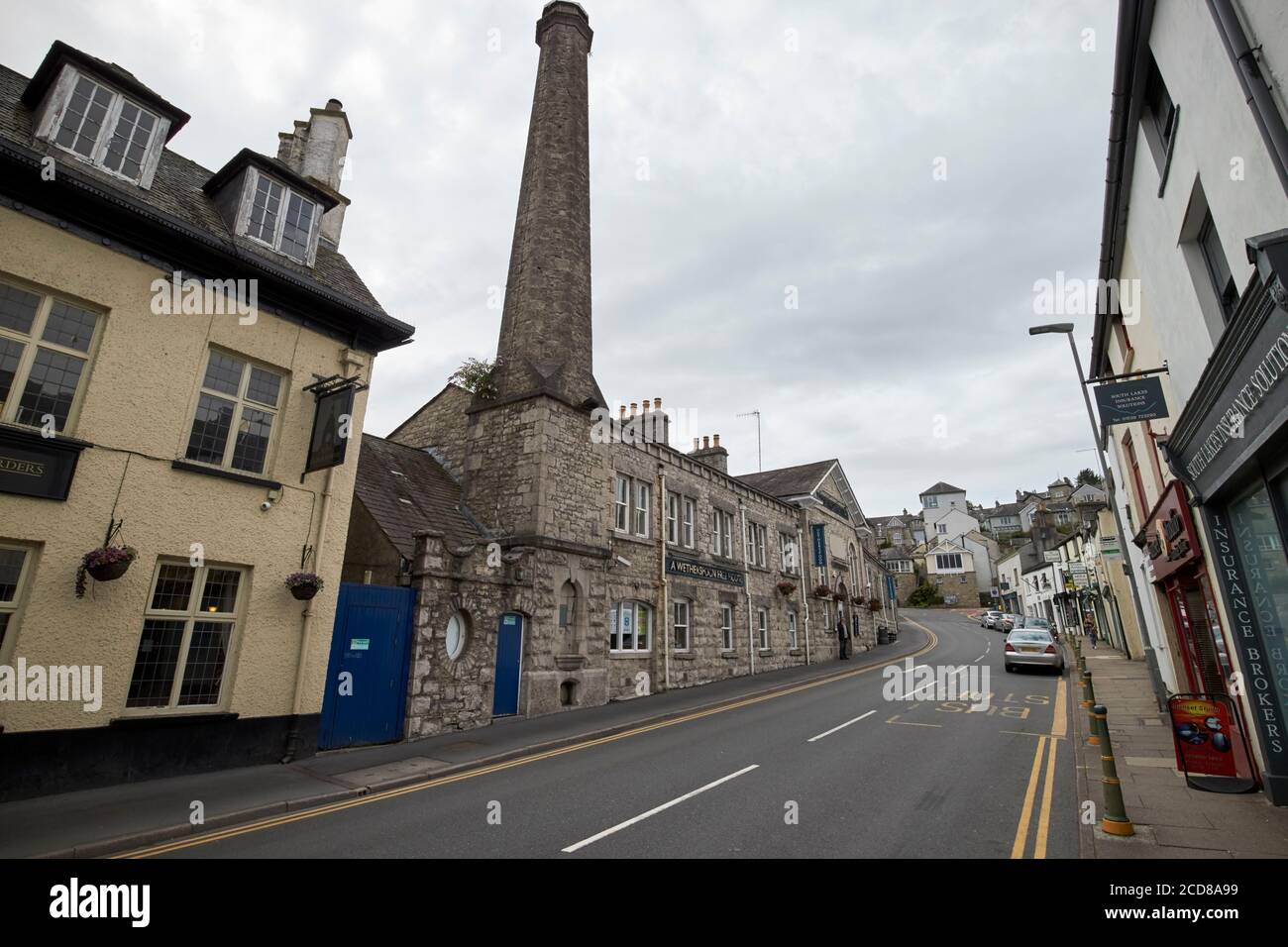 shearman house on allhallows lane now  the miles thompson wetherspoons pub in kendal cumbria england uk Stock Photo