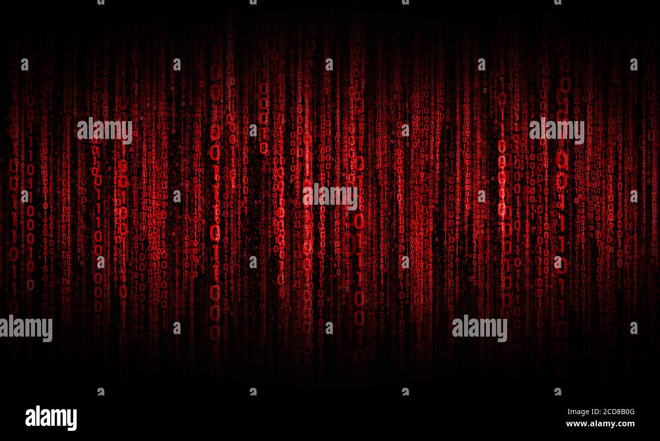 abstract background with red digital lines Stock Photo - Alamy