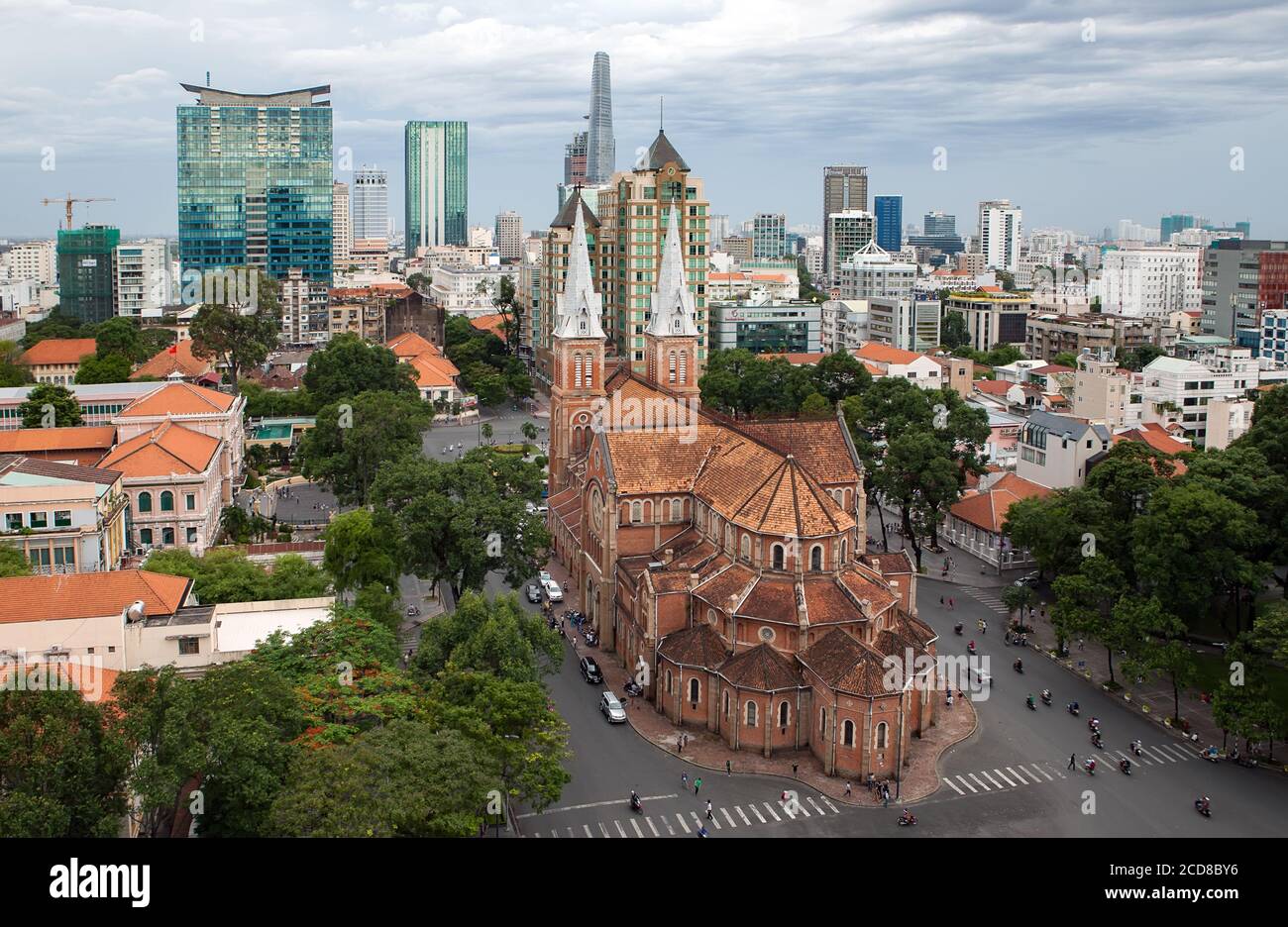 Architecture, Sai Gon, church, Duc Ba, human landscape, urban, Vietnam
