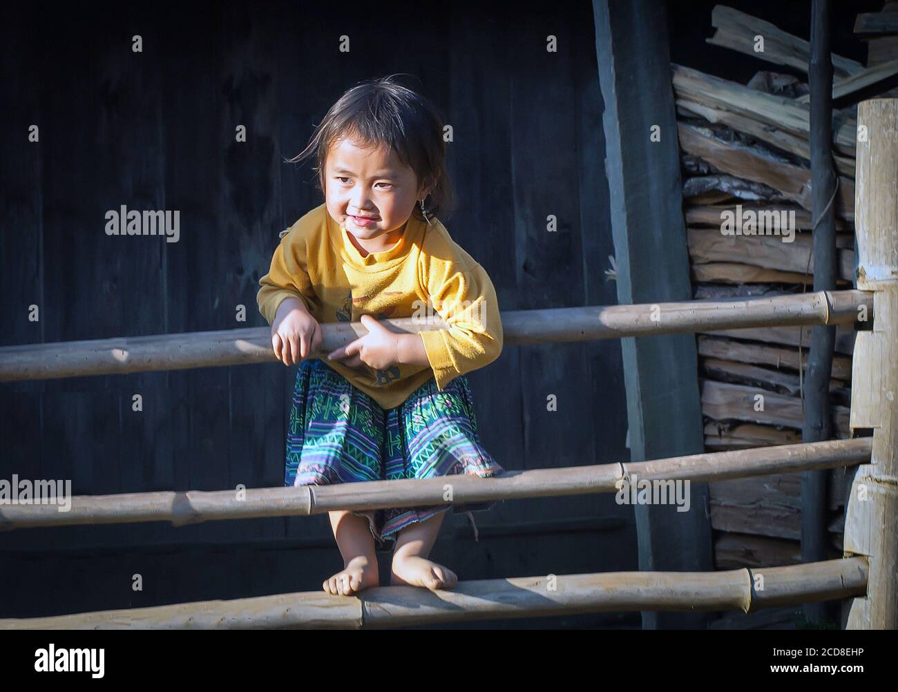 scenic beauty, ethnic minorities in the northern mountainous region of Vietnam Stock Photo