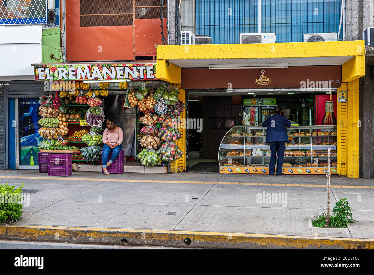 convenience stores of San José, Capital City of Costa Rica Stock Photo