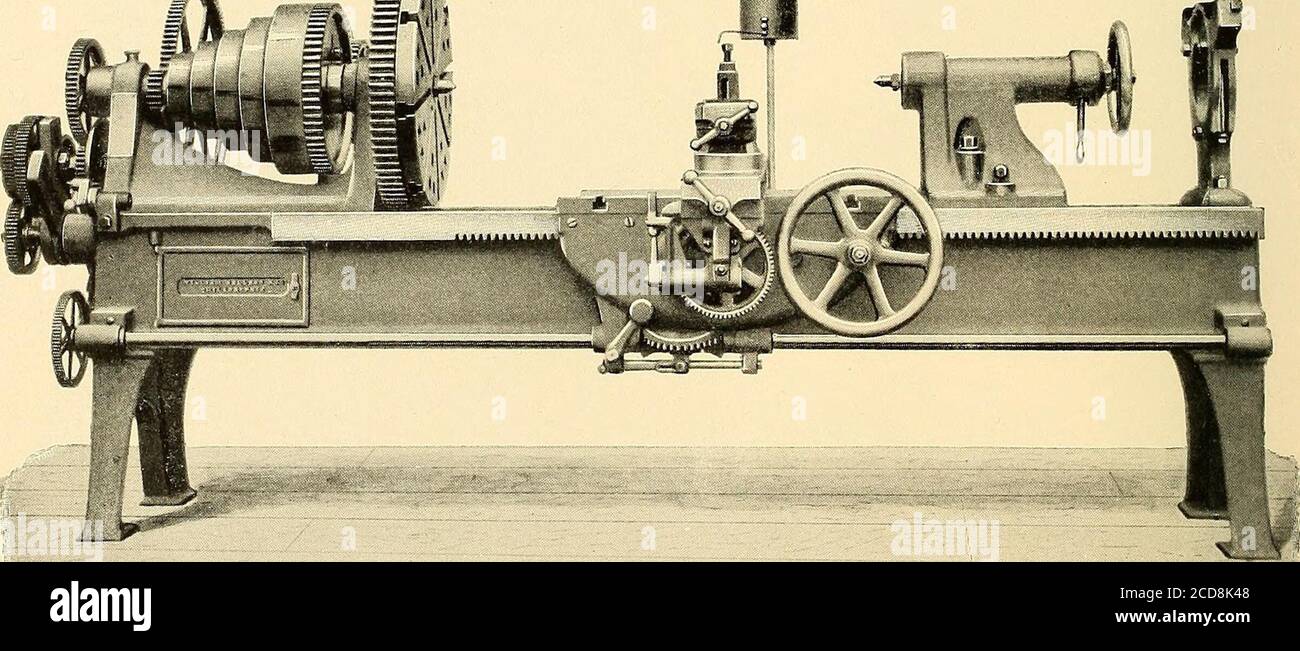 Illustrated Catalogue And General Description Of Improved Machine Tools For Working Metal Ng And Turning Feeds Instanth Change Able From One To The Other When Both Are In Gear With Spindle Longitudinalfeed