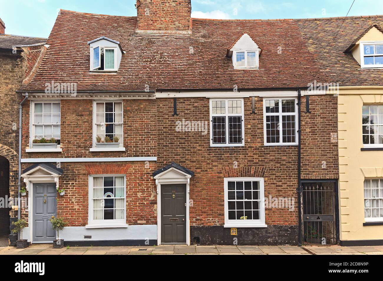 Pair of period Terraced Cottages on Nelson Street in the historic area