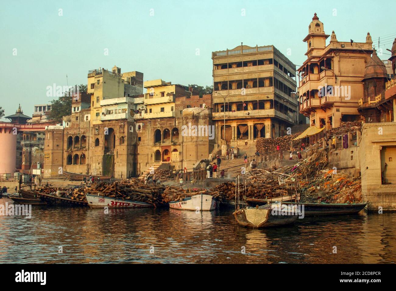 Jalesen Ghat Varanasi Stock Photo