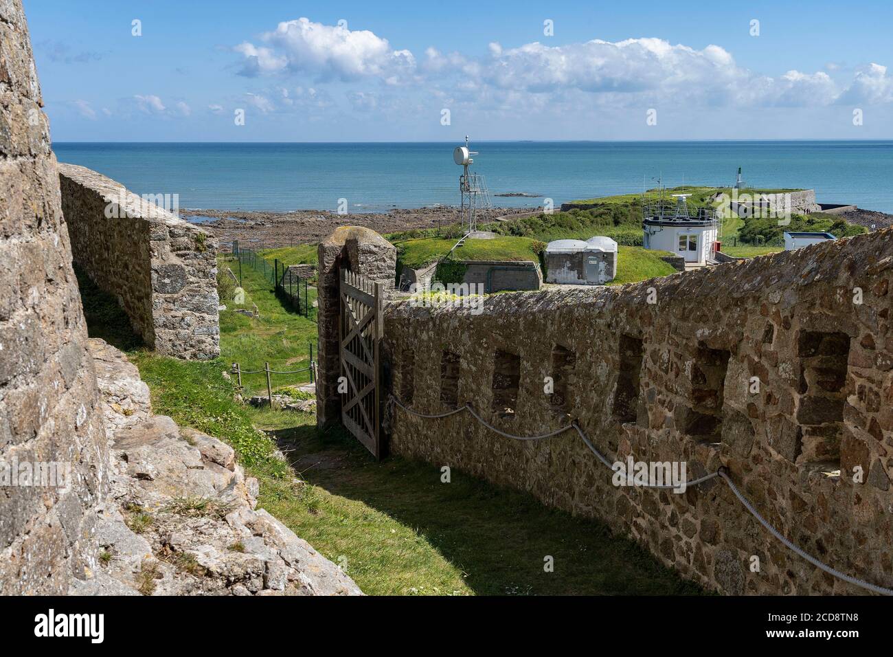 France, Manche, Saint-Vaast la Hougue, the Hougue fortress built by Vauban, listed as World Heritage by UNESCO Stock Photo