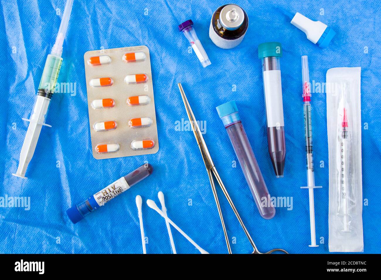 HIV blood test tube sample, aids immune viruses Stock Photo Alamy