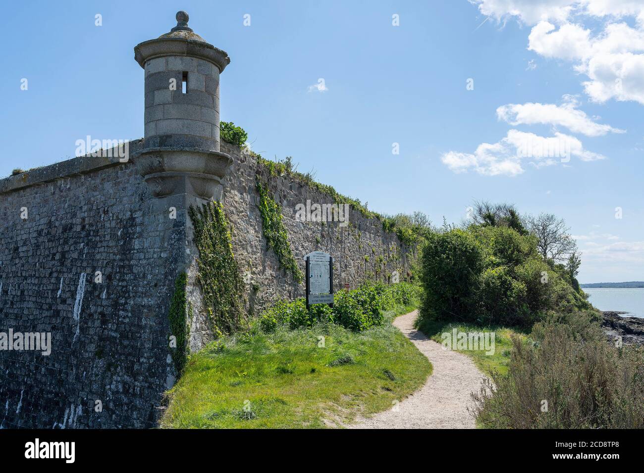 France, Manche, Saint-Vaast la Hougue, Fort de la Hougue listed as World Heritage by UNESCO Stock Photo