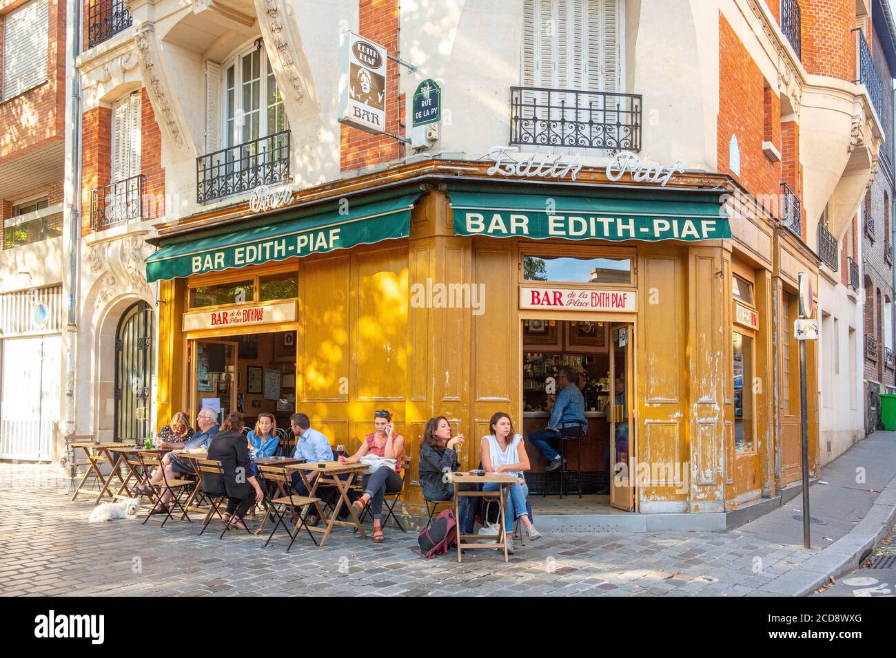 France, Paris, Place Edith Piaf, eponymous bar Stock Photo - Alamy
