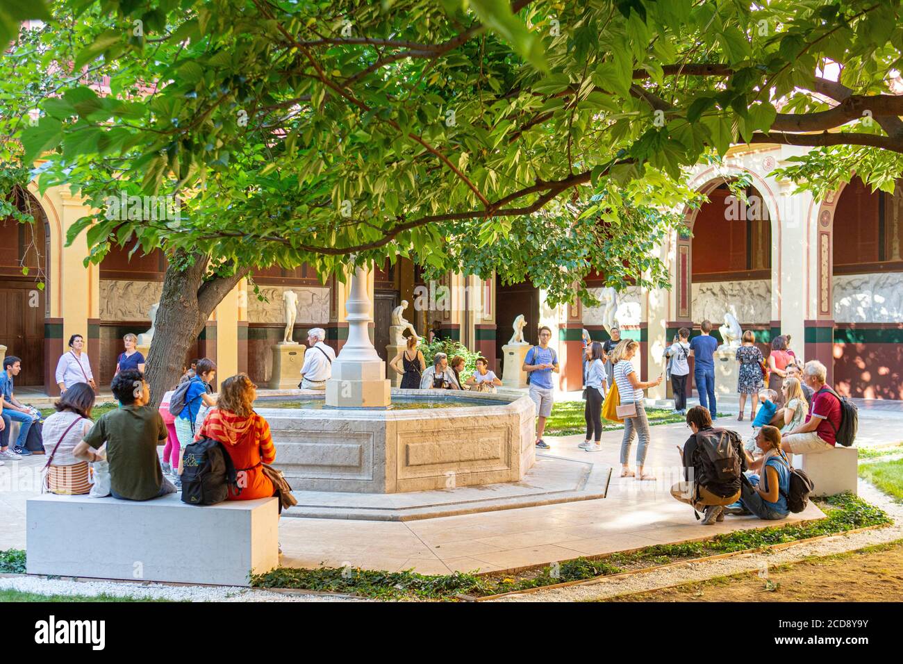 France, Paris, Heritage Days, the National School of Fine Arts, the Mulberry Court Stock Photo