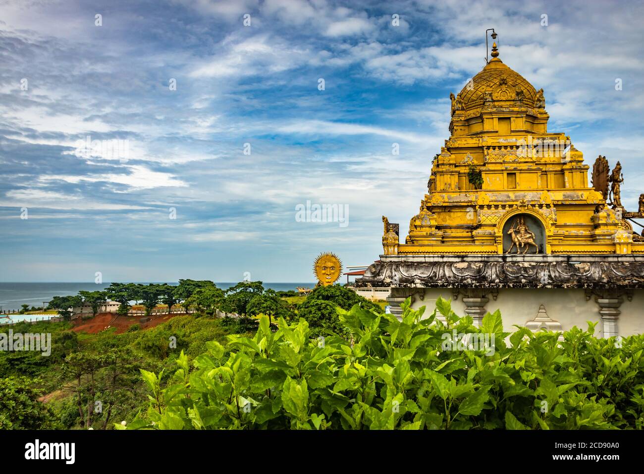 Morning Tample View temple view at morning with bright sky background in details Stock ...
