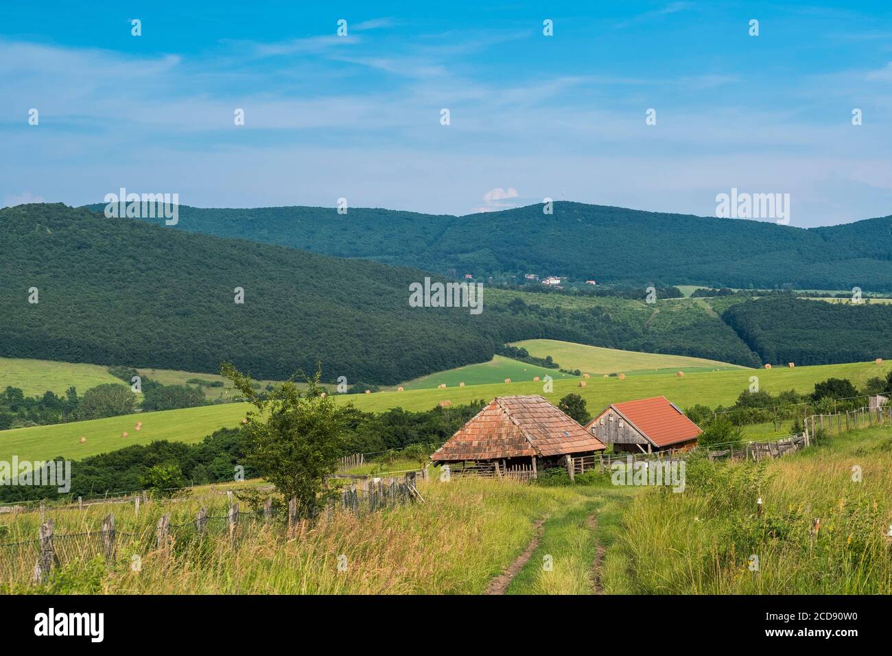 Hungary, Nograd County, Holloko village listed as World Heritage by UNESCO Stock Photo