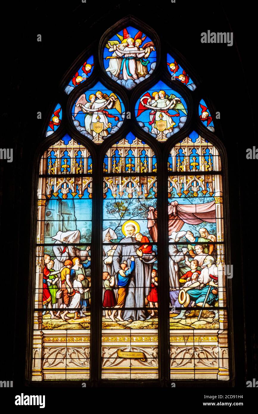 France, Paris, the Saint Severin church Stock Photo