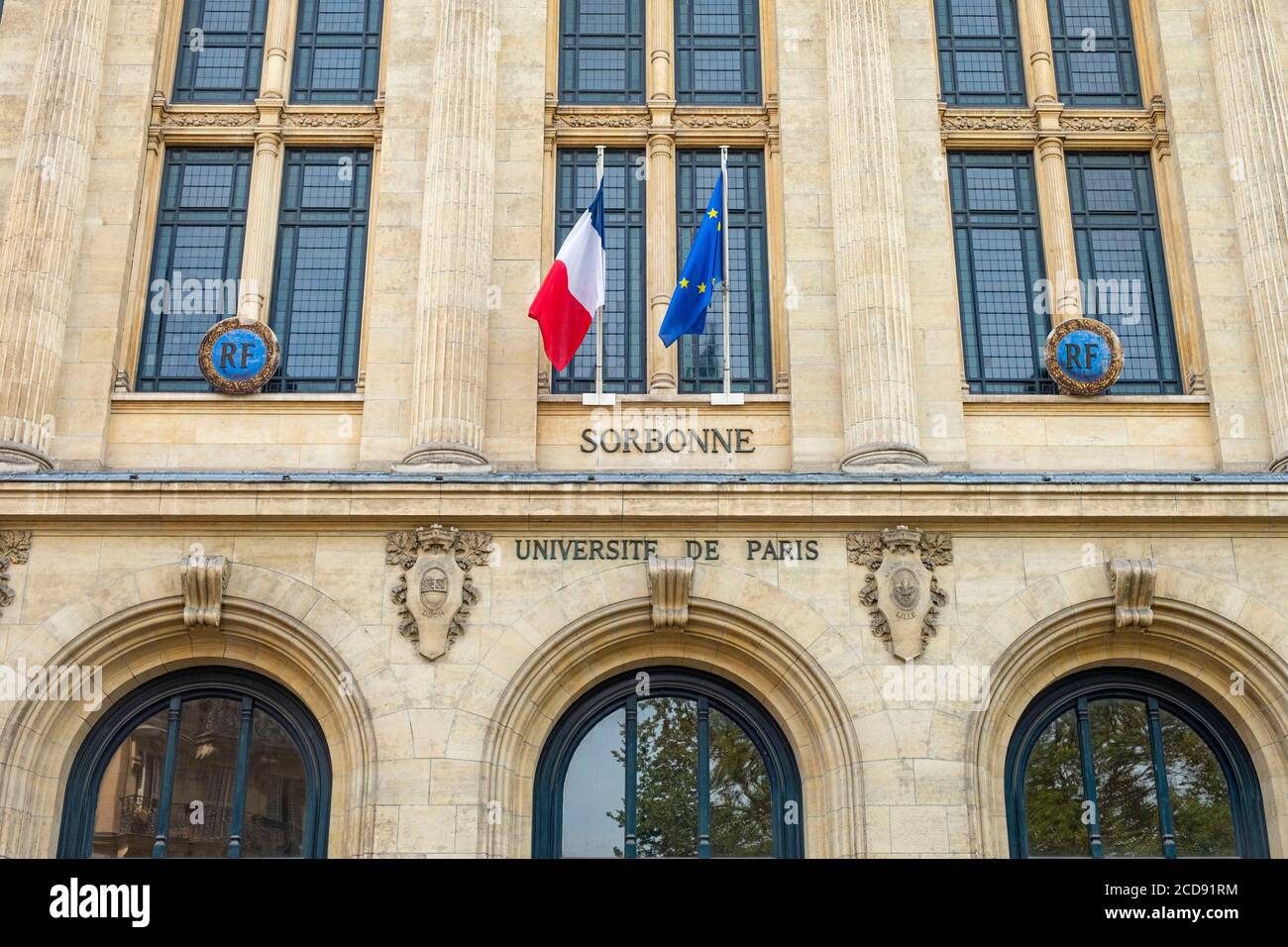 France, Paris, Saint Michel district, the Sorbonne Stock Photo