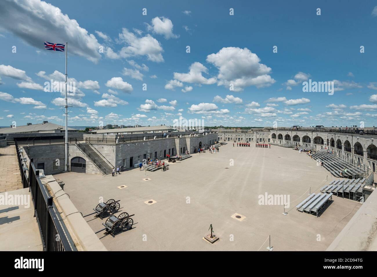 Canada, Ontario, Kingston along the St. Lawrence River, Rideau Canal and Lake Ontario, Fort Henry Stock Photo