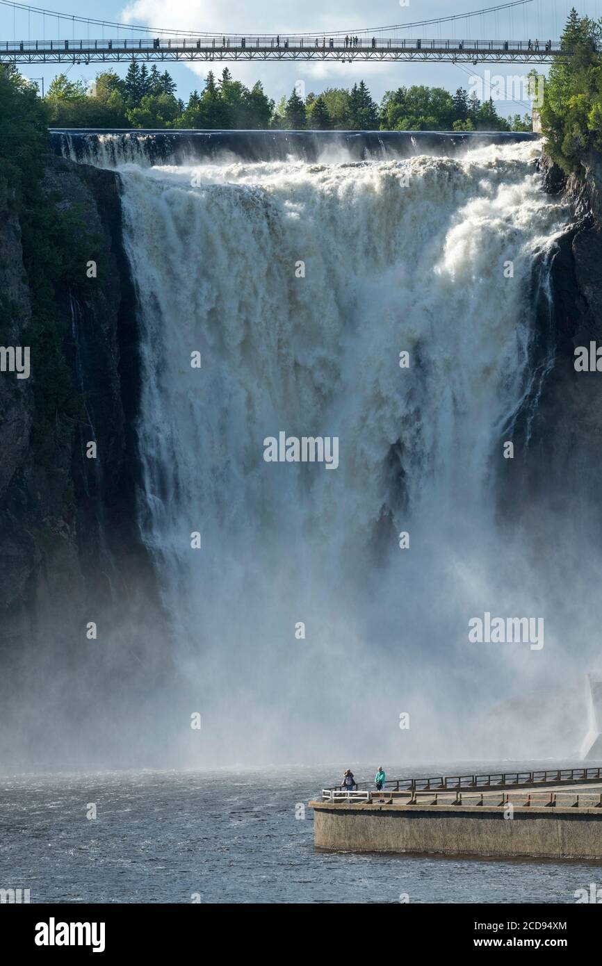 Canada, Quebec, Boischatel, the fall of Montmorency Stock Photo Alamy