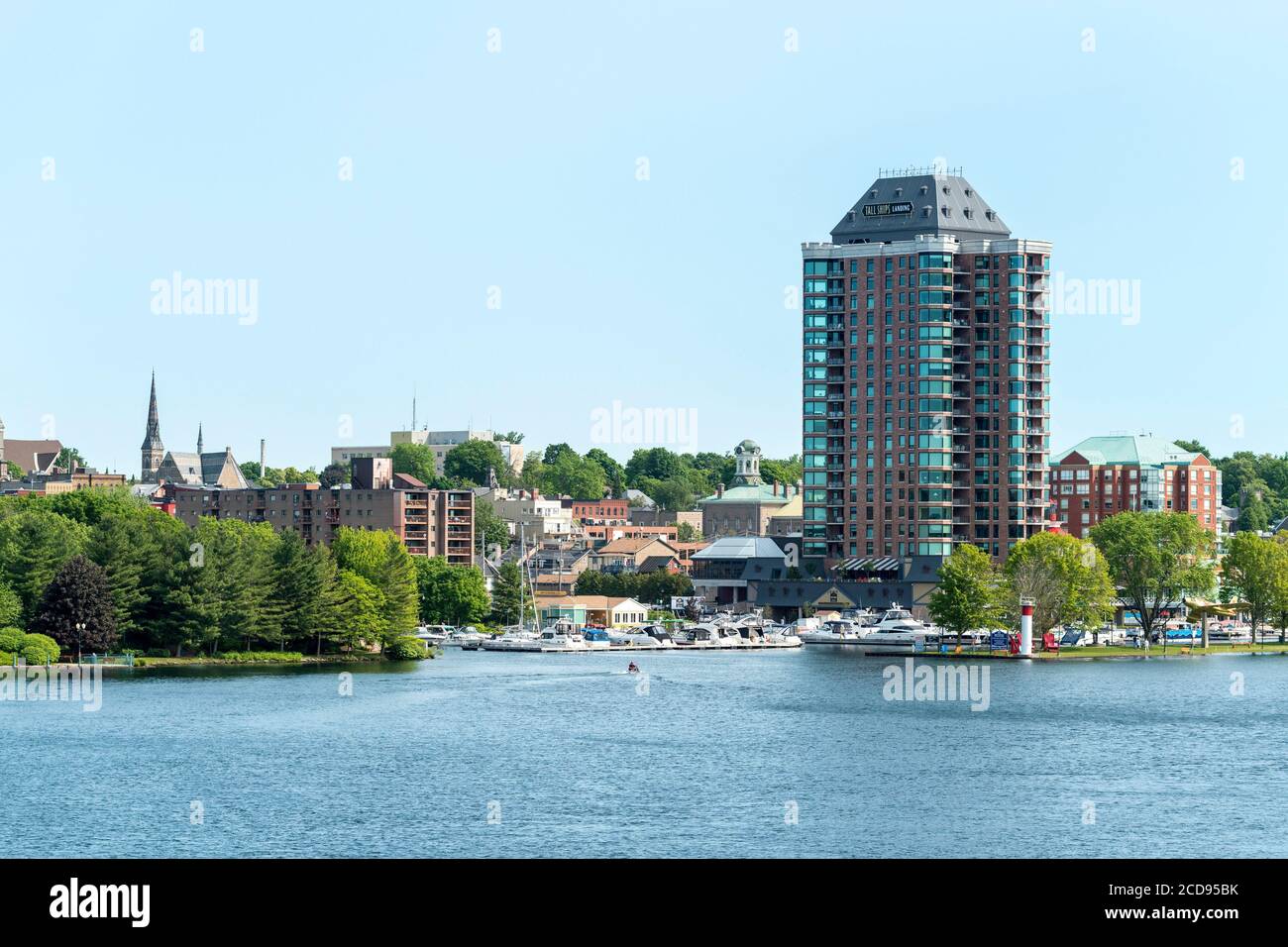 Canada, Ontario, Brockville on the St. Lawrence River, harbor Stock Photo