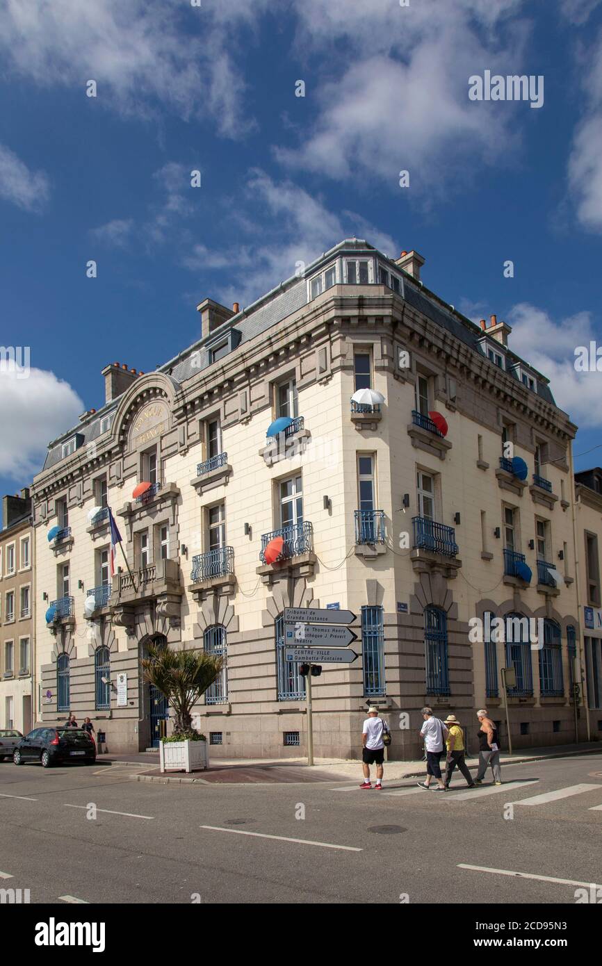France, Manche, Cherbourg Octeville, manufacture of umbrellas of