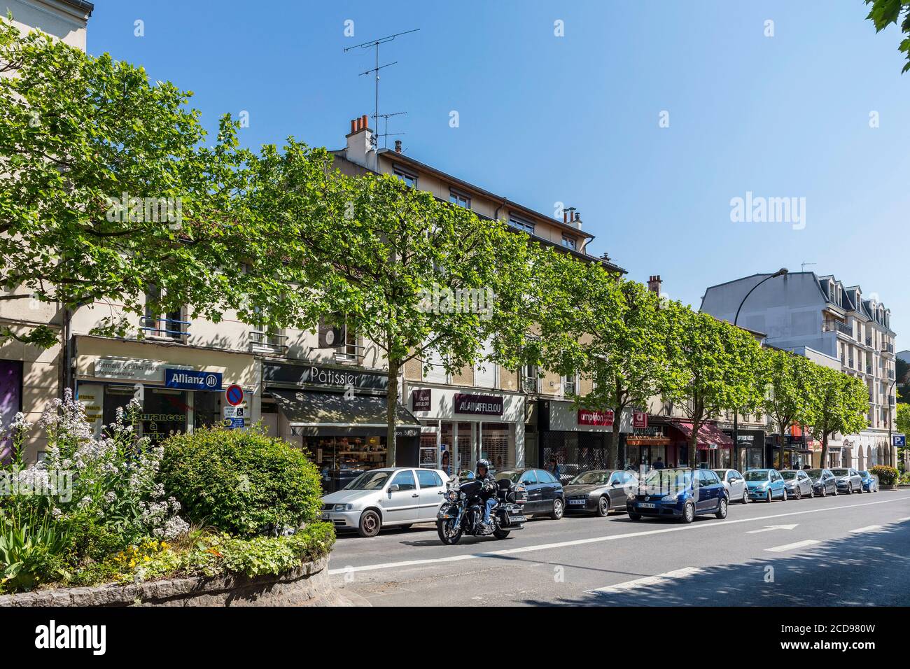 France, Seine Saint Denis, Le Raincy, Avenue of the resistance Stock Photo