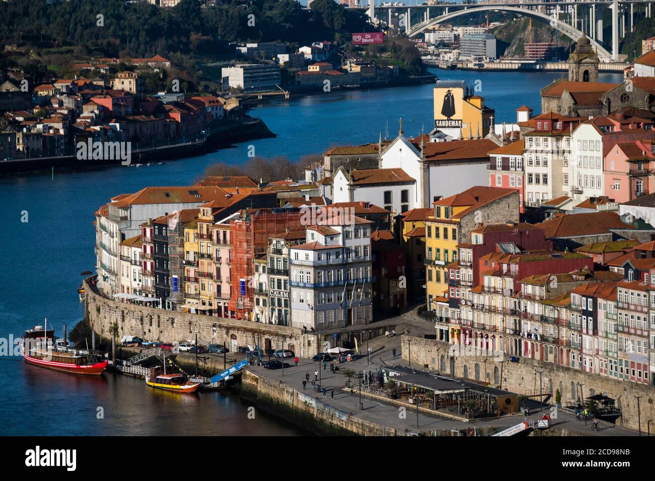 Portugal, Porto, Ribeira quarter, Douro Dock Stock Photo Alamy
