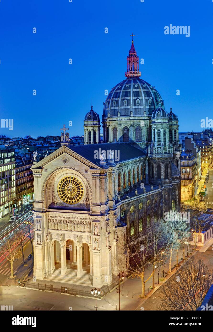 France, Paris, Saint Augustin church by architect Victor Baltard Stock Photo