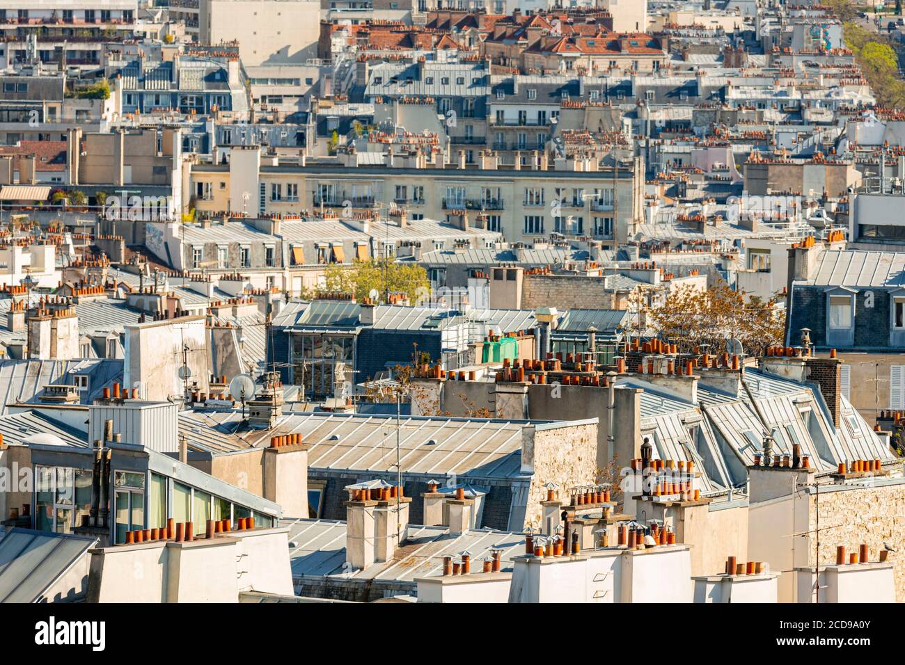France, Paris, the rooftops of Paris Stock Photo