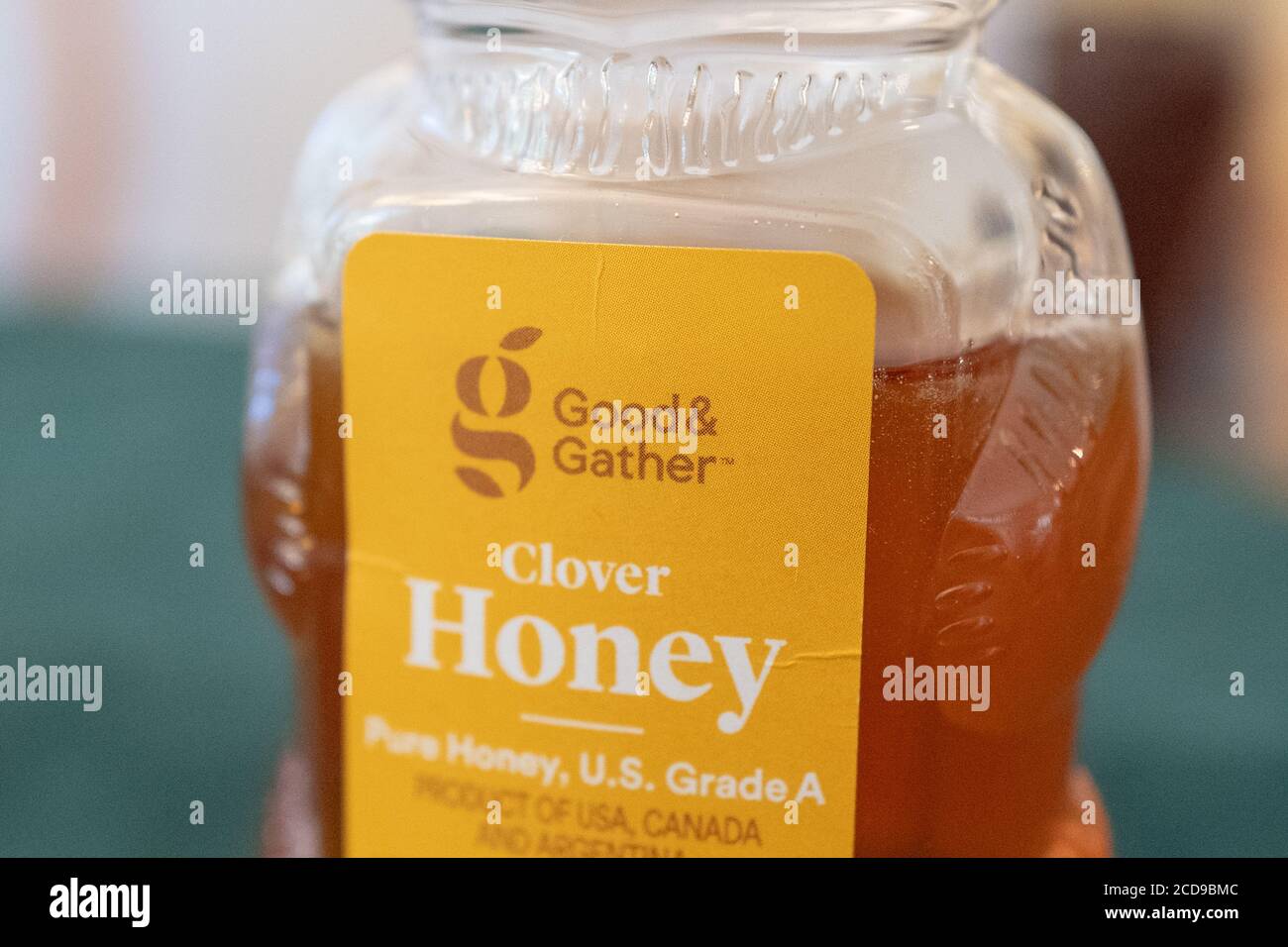 Close-up of honey from Good and Gather, a private label store brand of retailer Target, San Ramon, California, May 27, 2020. () Stock Photo