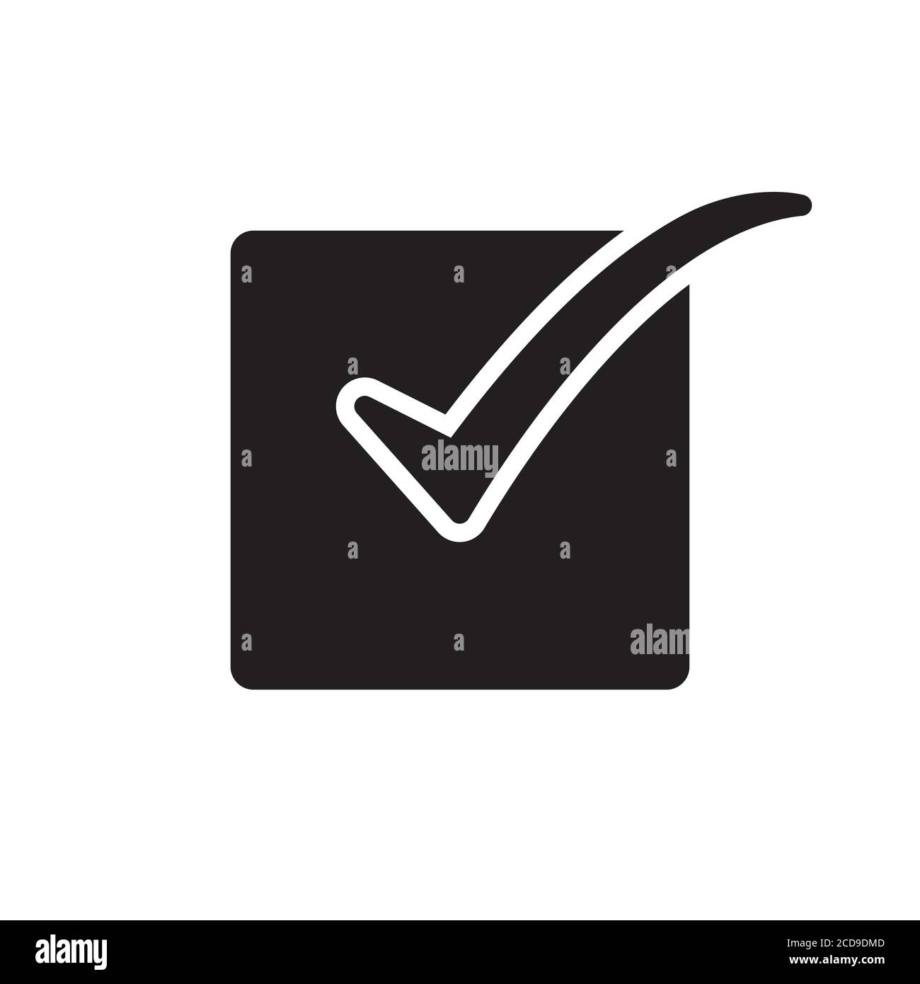 vote checkmark icon design vector illustration Stock Vector Image & Art ...