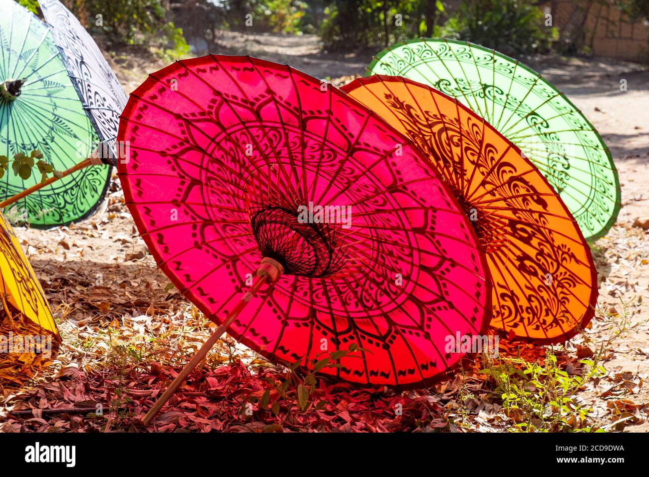 Bamboo paper umbrella hi-res stock images - Alamy