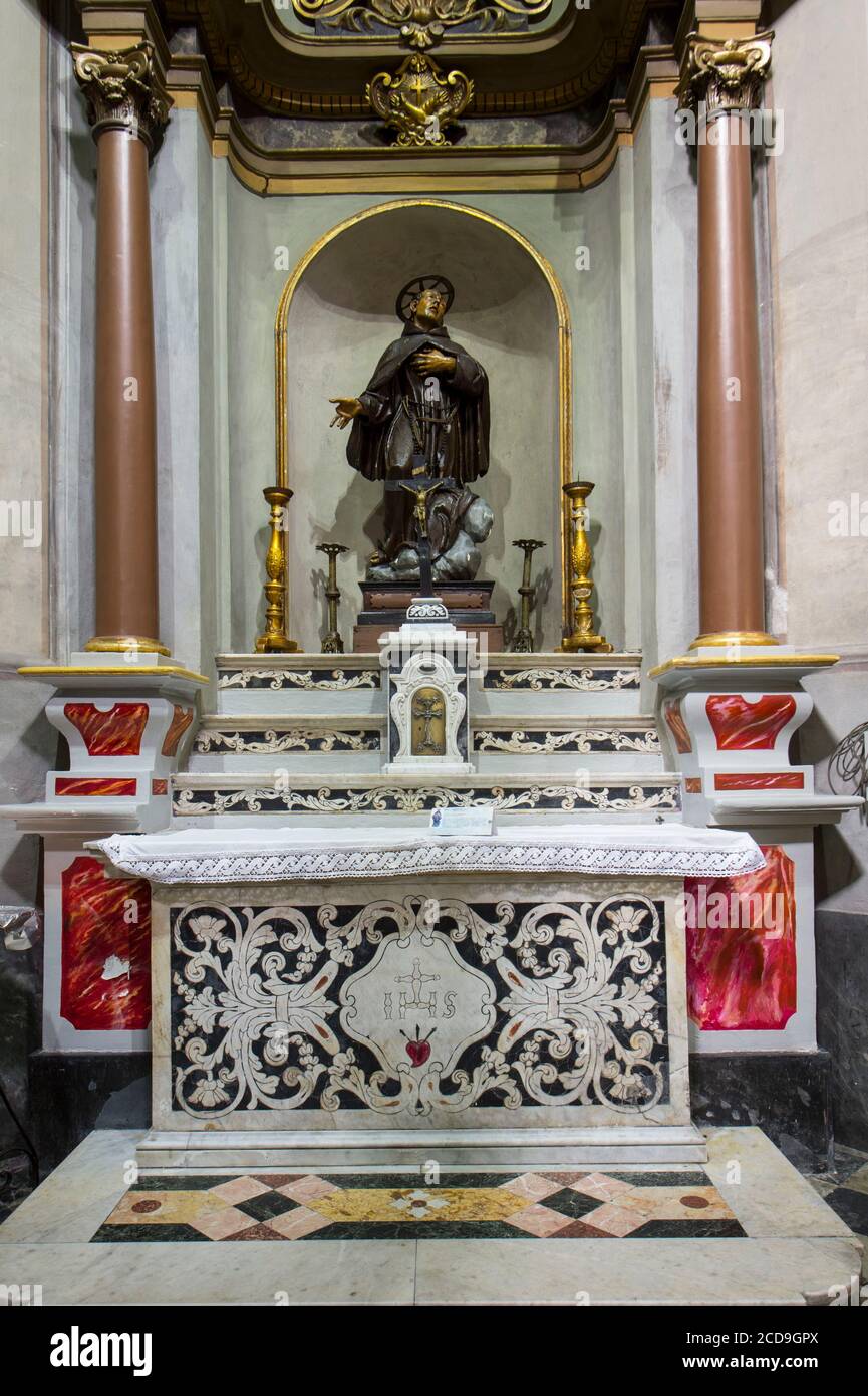 France, Haute Corse, Bastia, on the old port, the interior of the Saint
