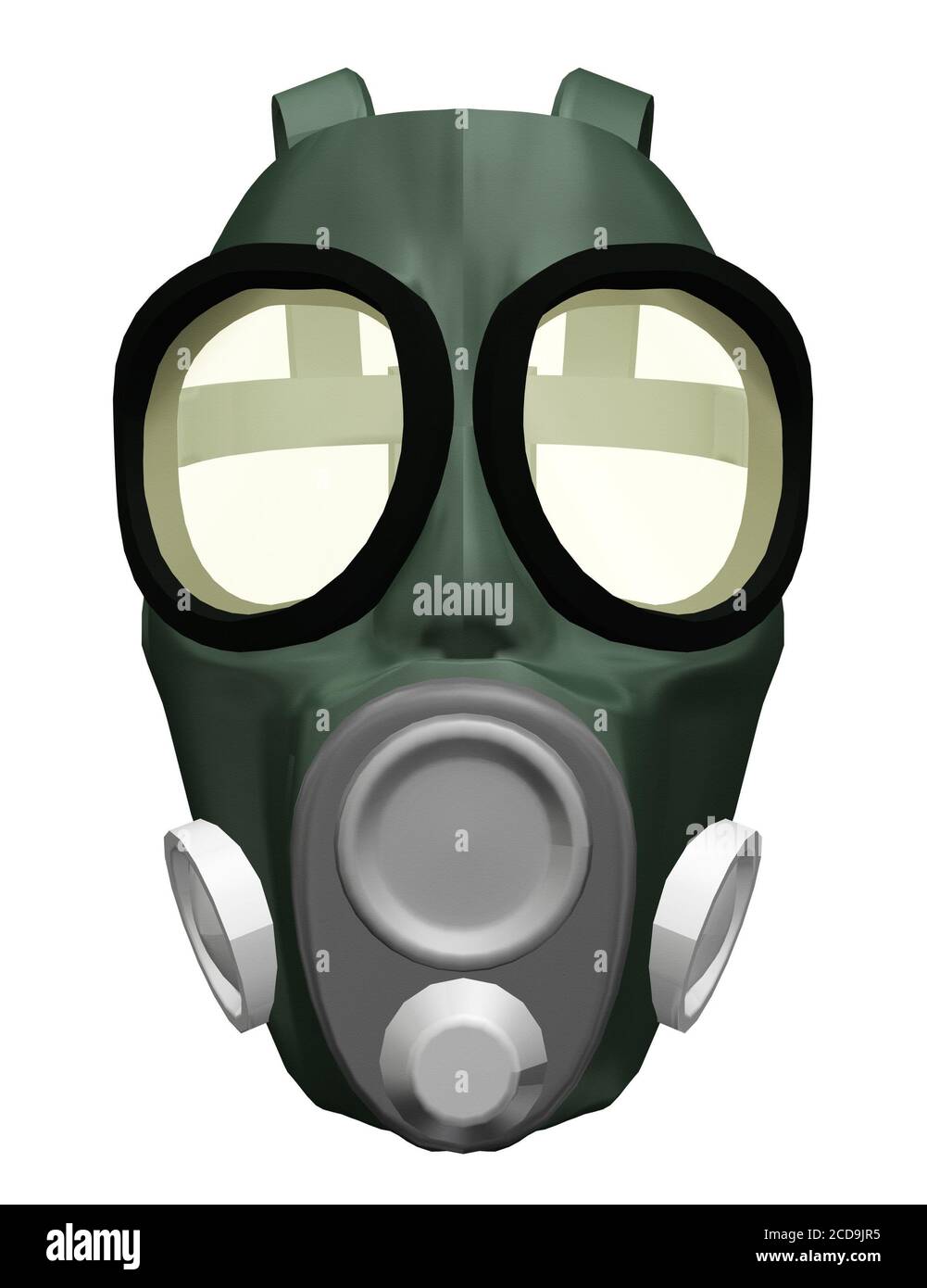 Digitally render of a simple gas mask, 3d illustration Stock Photo - Alamy