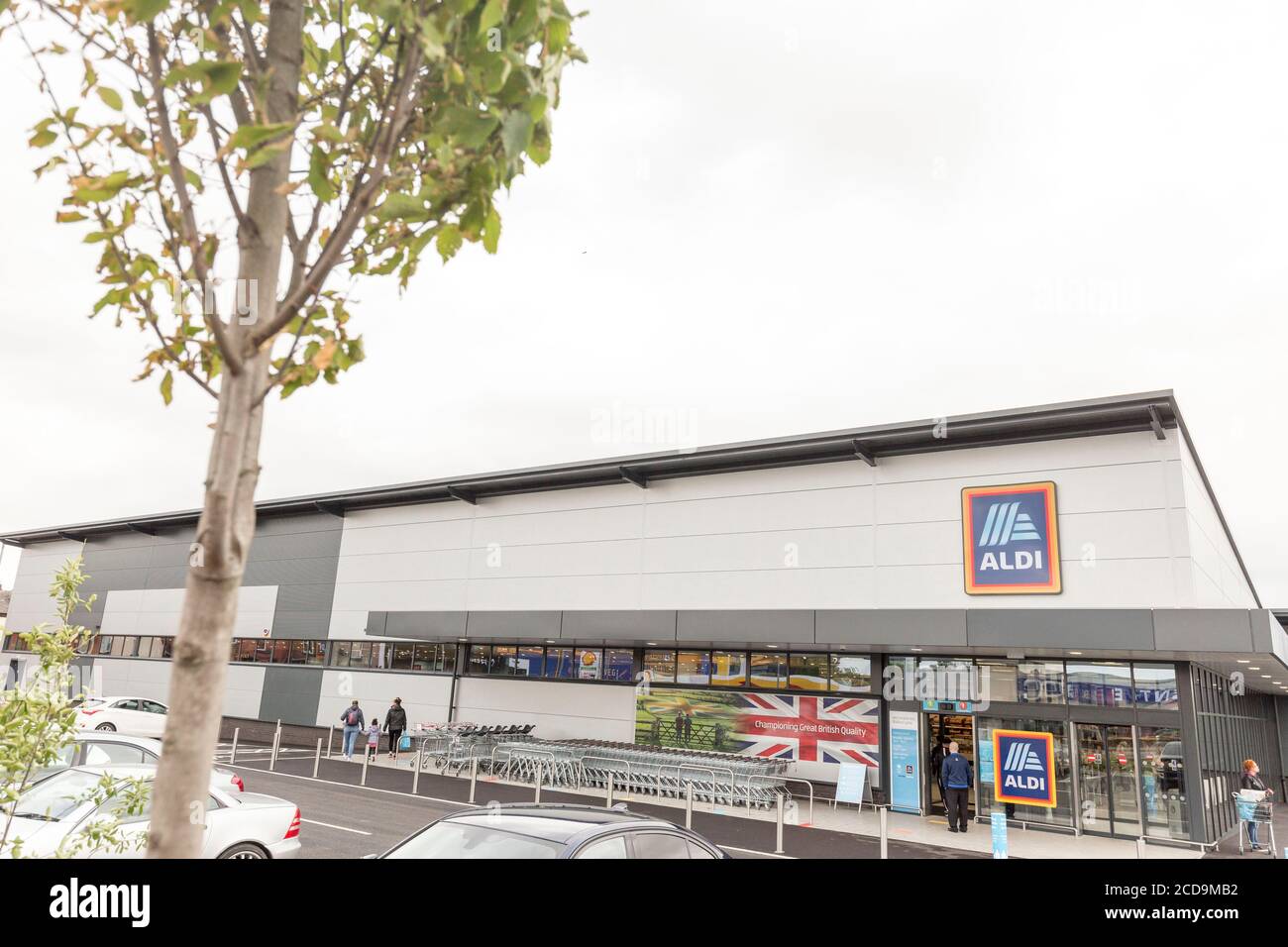 Aldi supermarket Stock Photo