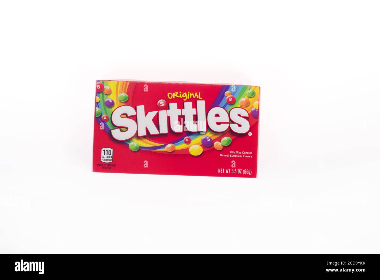 Box of Skittles Original Candy Stock Photo Alamy