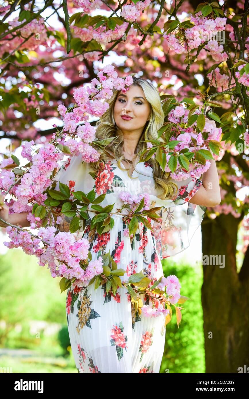 Spring blossom. Reasons why flowers always make women happy