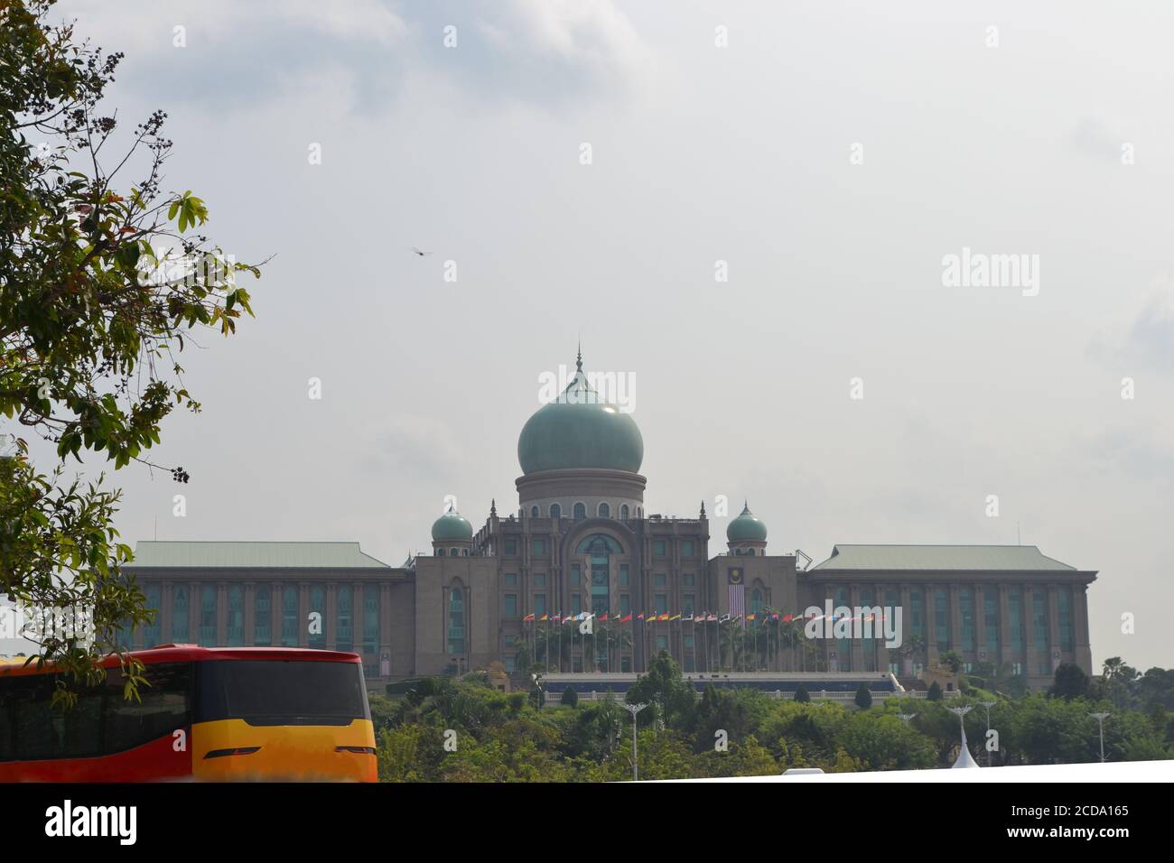 The Perdana Putra is a building in Putrajaya, Malaysia which houses the office complex of the Prime Minister of Malaysia Stock Photo