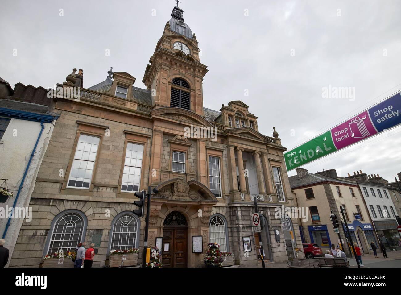 kendal town hall on highgate Kendal cumbria england uk Stock Photo Alamy