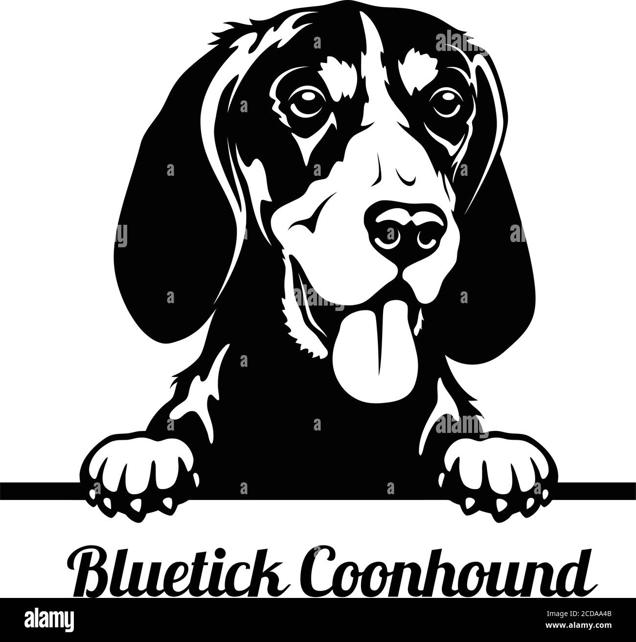 Black blue store tick hound