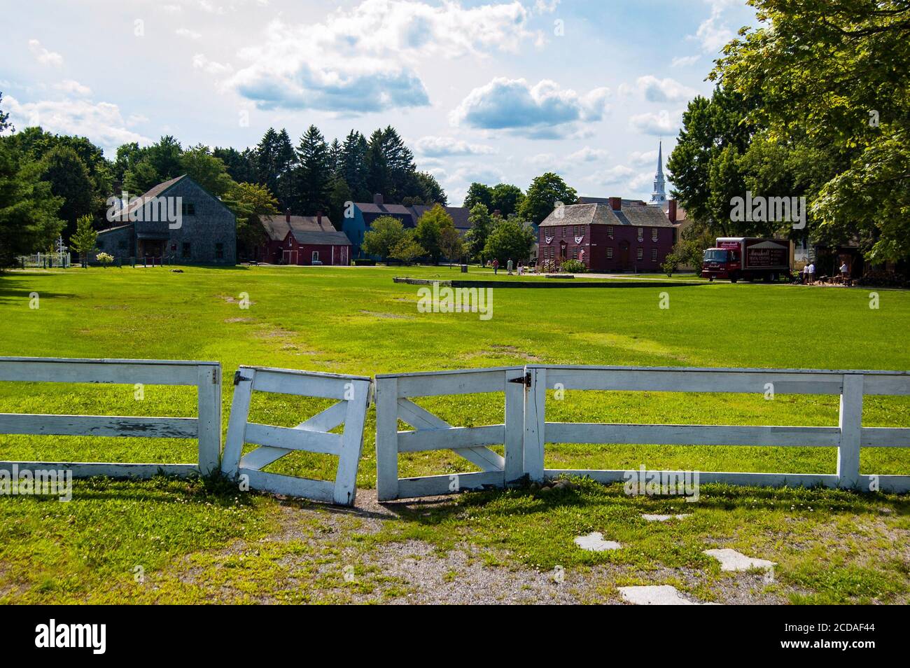 The historic Strawbery Banke Museum, ofl colonial installation in New Hampshire, Portsmouth Stock Photo
