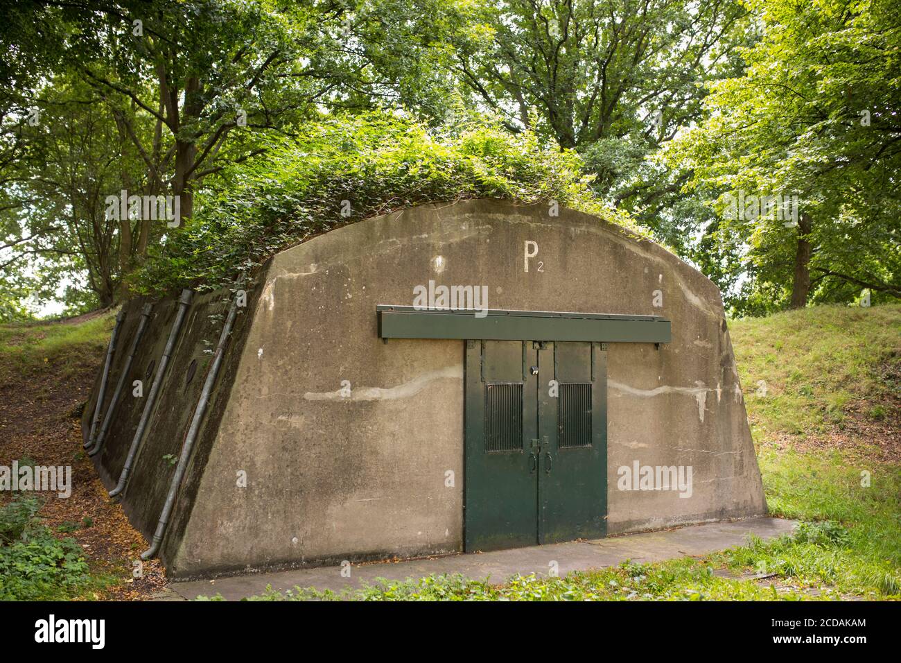 Bunker at Naarden Vesting in the Netherlands Stock Photo