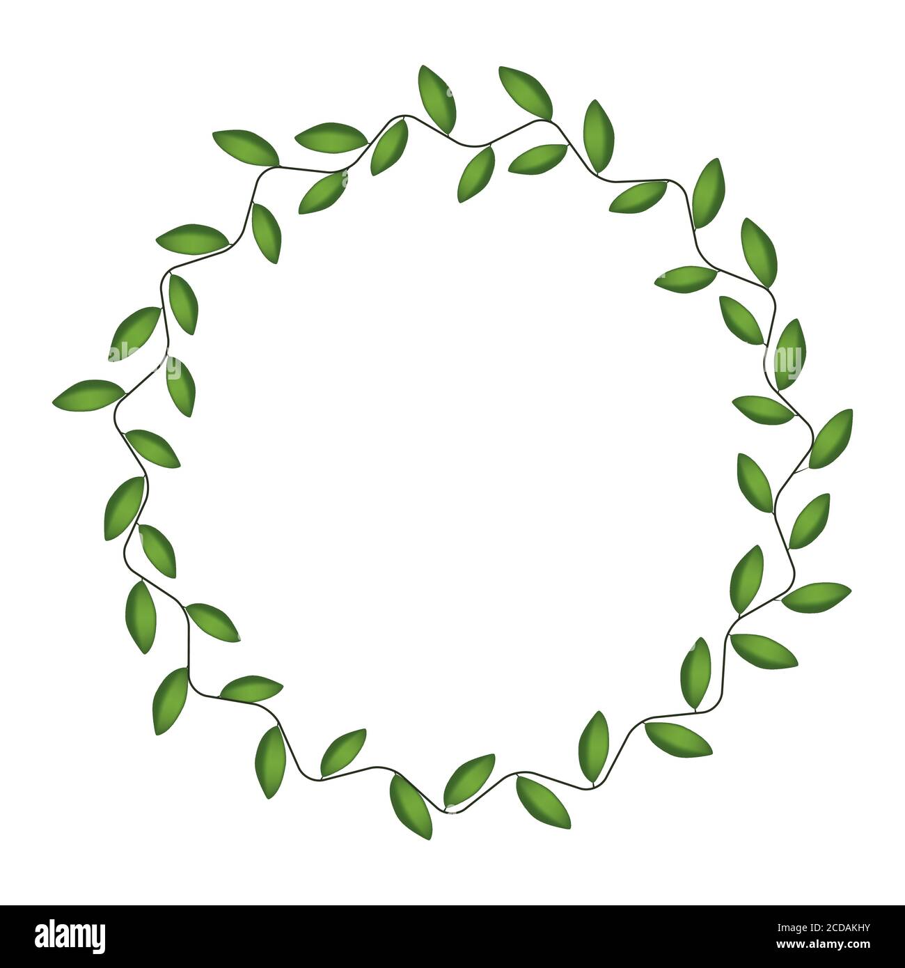 Laurel wreath isolated on white background. Vector Illustration Stock ...